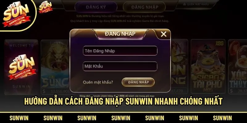 Hướng dẫn cách đăng nhập Sunwin nhanh chóng nhất